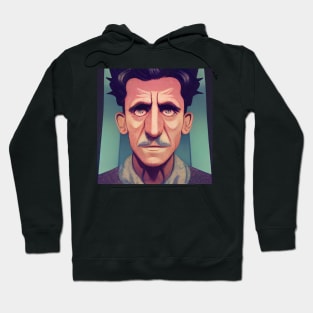 George Orwell Portrait | Comics style Hoodie